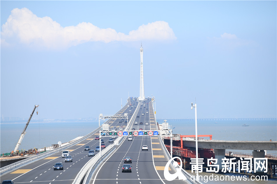 跨海大桥胶州接线工程新进展本月中旬主体贯通