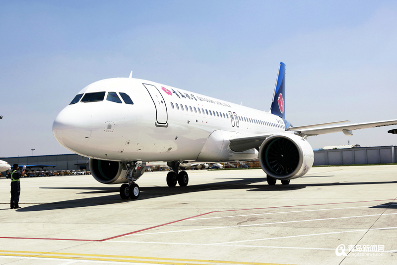 青岛航空迎来第20架空客a320neo机队规模达20架