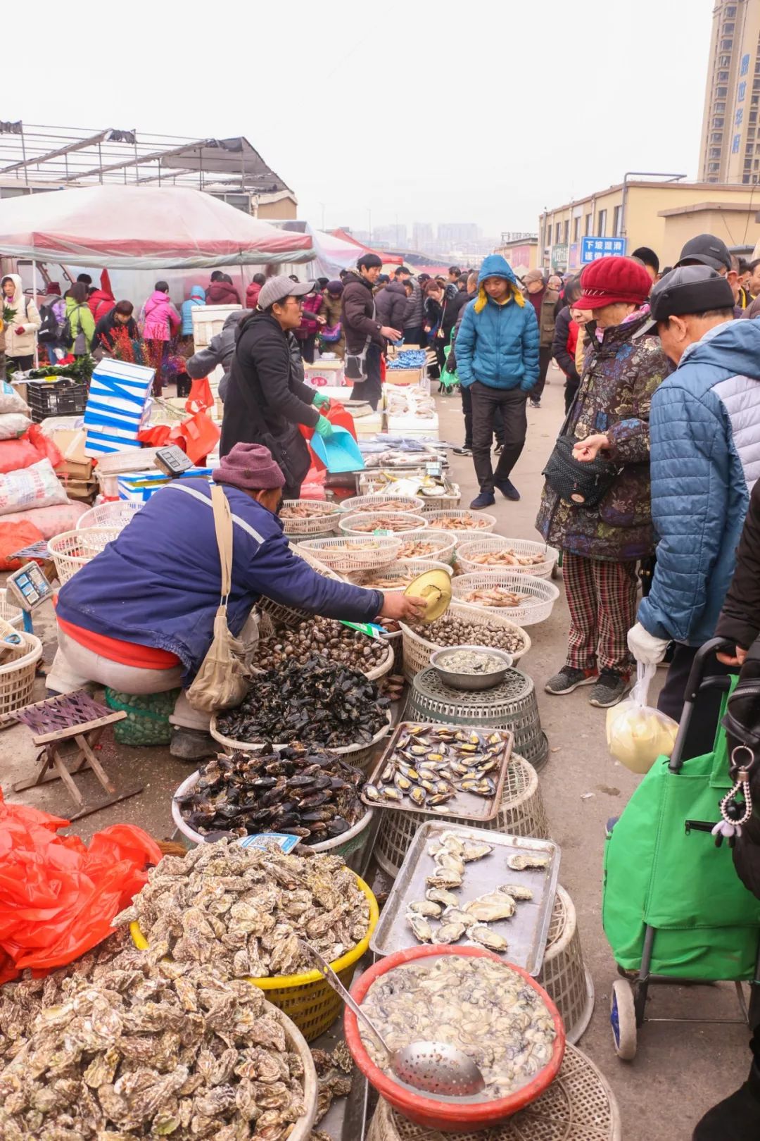 青岛李沧区虎山路大集图片