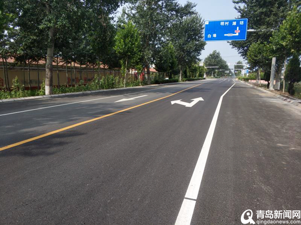 用了新技术国道308平度城西段大中修工程主体完工