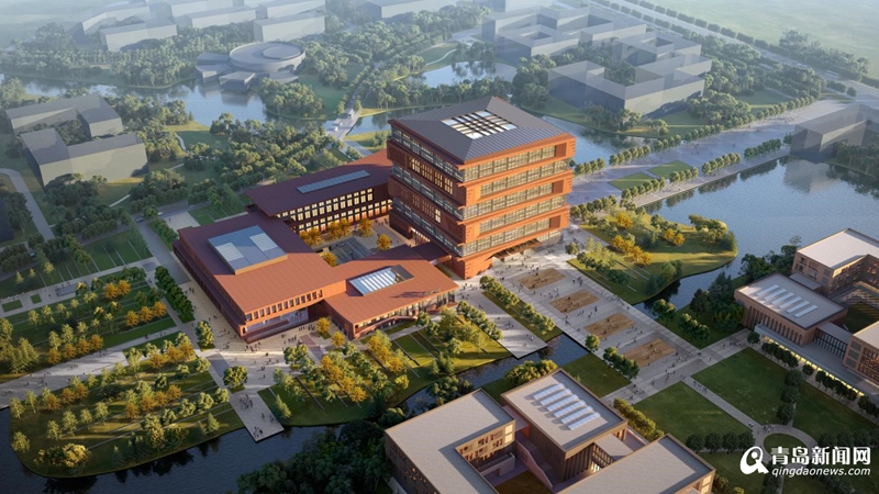 建筑面积96万平米国内高校单体面积最大图书馆在青岛开建